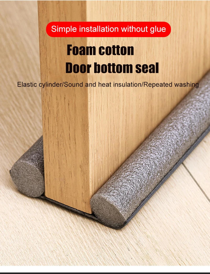 Description Picture 3 of item95cm Waterproof Sealing Strip Under The Door Windproof Plug Bedroom Door Bottom Guard Plate Dustproof Sound Insulation Strips