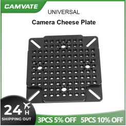 CAMVATE Multipurpose Cheese Plate Video Switching Cheese Plate With Multiple 1/4"-20 Threads for 75 and 100mm VESA Monitor