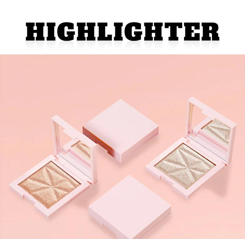 Description Picture 2 of itemMakeup Highlighter Powder Palette Custom Logo Highlight Pink Cosmetic Waterproof Long Lasting Private Label Highlighter 10pcs