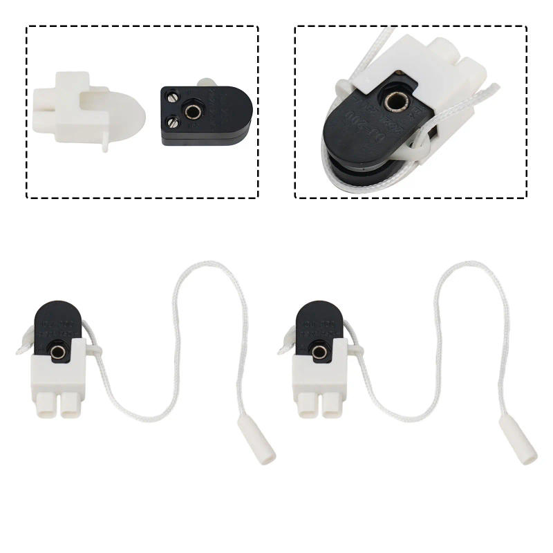 Description Picture 6 of item2pcs Cord-operated Switch Repair Replacement Lamp Switches For Office Single Pull Control Switch Eu Wall Led Lamp Light Cable