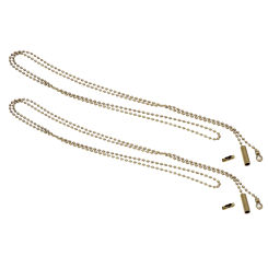 2 Pcs Chain for Fan Extension Ceiling Pendants Beaded Pull with Connector Lamp Accessories Extender Matching