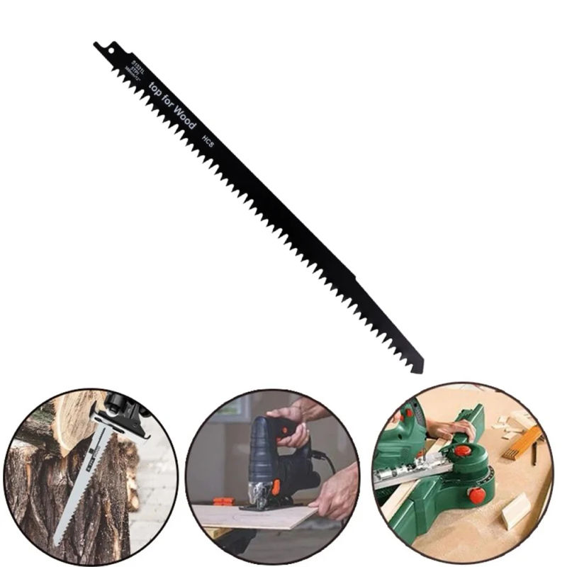 Description Picture 4 of item1PCS BI-Metal Reciprocating Saw Blades 300mm For Wood & Metal Cutting Course Damp Wood Logs Plastic Fast Pruning Cutting