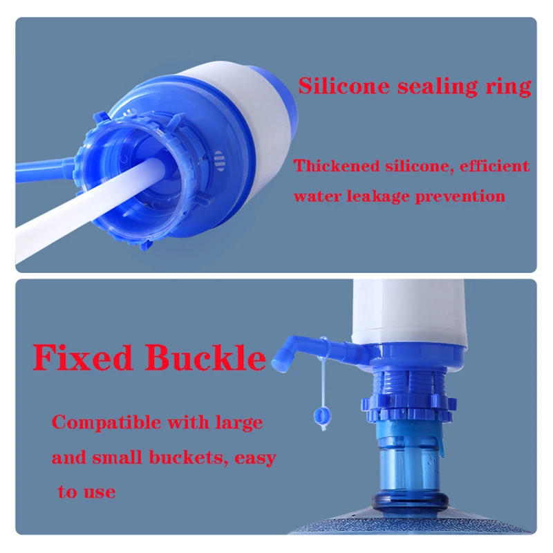 Description Picture 5 of itemWater Bottles Pump Manual Hand Pressure Drinking Fountain Pressure Pump Water Press Pumps with An Extra Short Tube Food Grade