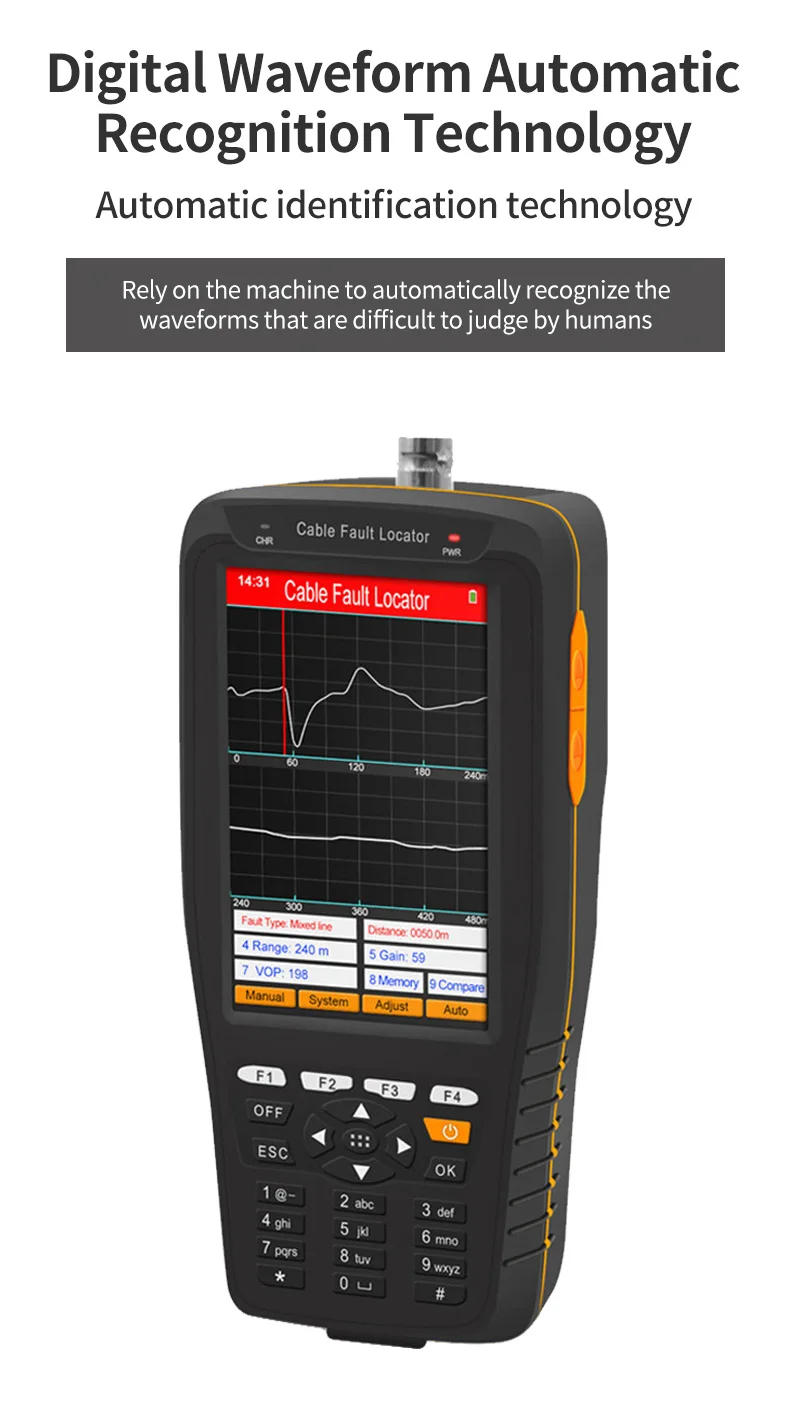 Description Picture 6 of itemTL280 Cable Fault Tester TDR Locator Coaxial Communication Wire Locater 1~8km Circuit Breaker Finders
