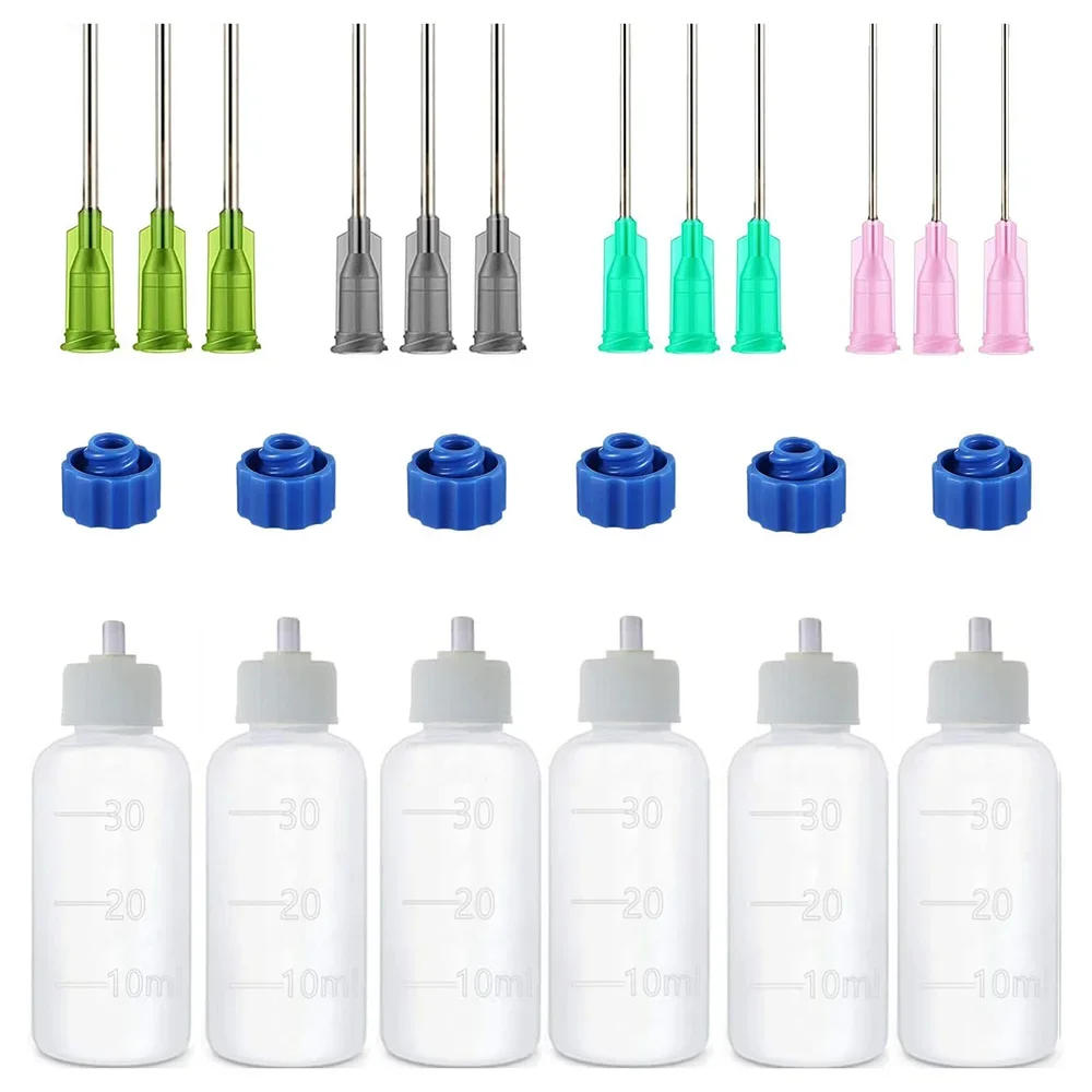 Description Picture 2 of item24PC30ml Pottery Mud Painting Bottle Squeeze Multi-needle Mud Bottle DIY Ceramic Pottery Ceramics Tools Painting Sculpture Decor