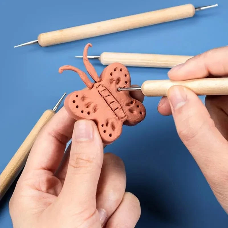 Description Picture 6 of item25pcs DIY polymer clay ceramics & pottery tools modeling complete tool kit sculpting Molding Paint Art Tools Novice set for gift