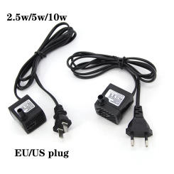 AC 220V EU US Plug 2.5W 5w 10w Submersible Water Pump Aquarium Fountain Pump Air Fish Pond Pool Tank Water Pump