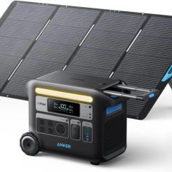F2000 Solar Generator 2048Wh Portable Power Station with Batteries and 400W Solar Panel GaNPrime Technology 4 AC Outlets