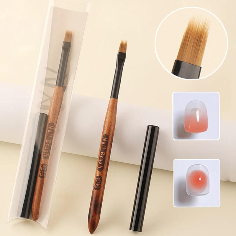 Description Picture 2 of itemGradient Nail Art Brush Acrylic Nail Ombre Pen UV Gel Brushes DIY Painting Drawing Flowers Nails Brush for Salon Manicure Tools