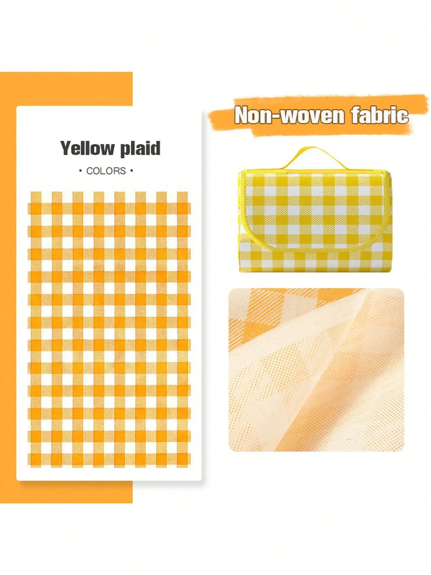 Description Picture 6 of itemFoldable Picnic Mat Portable Sand Beach Mats Non-woven fabric Thicken Tent Camping Blanket Pad Moisture-proof Outdoor Picnic Mat