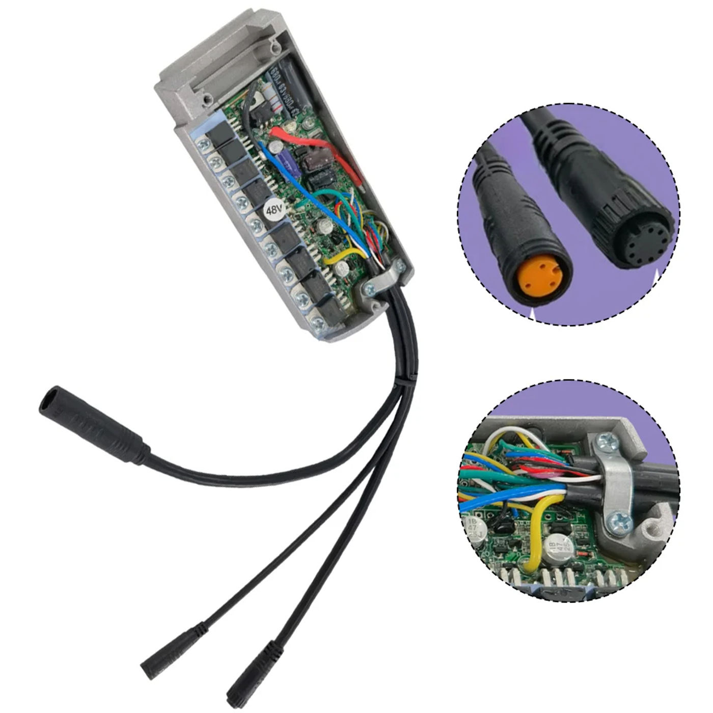 Description Picture 4 of item1pc Electric Bike Battery Base Controller 22A 36/48V For Hailong Controller E-Bicycle Replacement Accessories