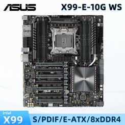 ASUS X99-E-10G WS Mainboard x99 Supports Intel Xeon E5-2680 V4/E5-2650 V4/E5-2686 V4/E5-2673 V3/E5-2666 V3/E5-2690 V3/E5-2696 V3