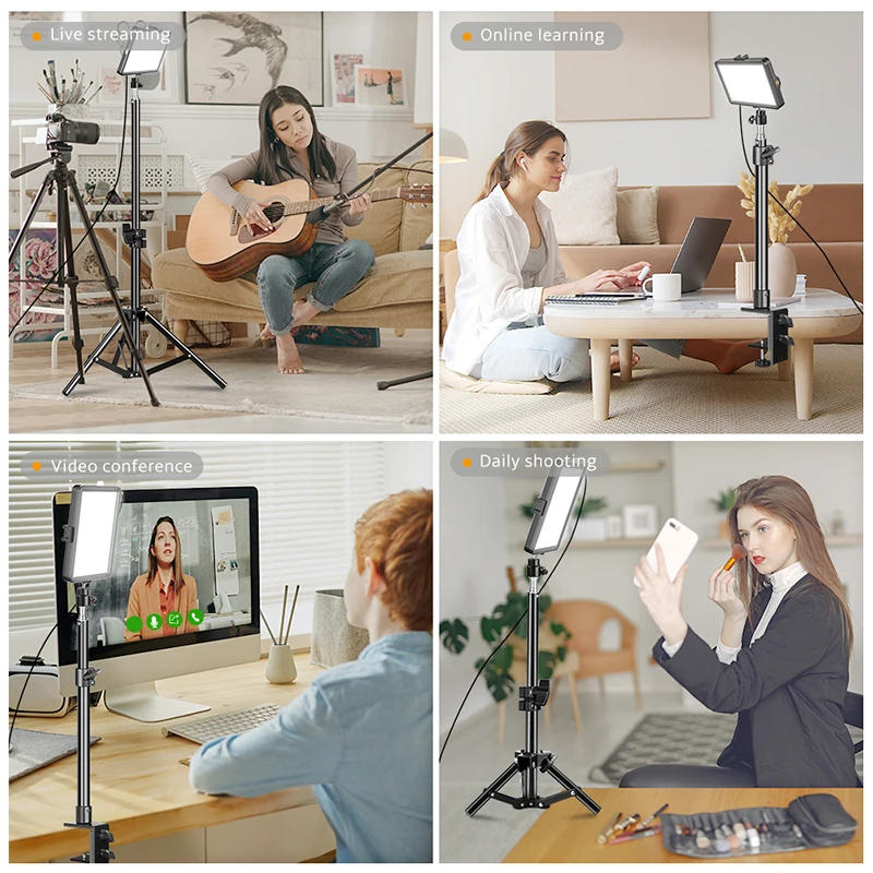 Description Picture 3 of itemProfessional Video Photography LED light for Selfie Dimmable Video Fill Light for Photo Studio Live Fill Lamp With Tripod Stand