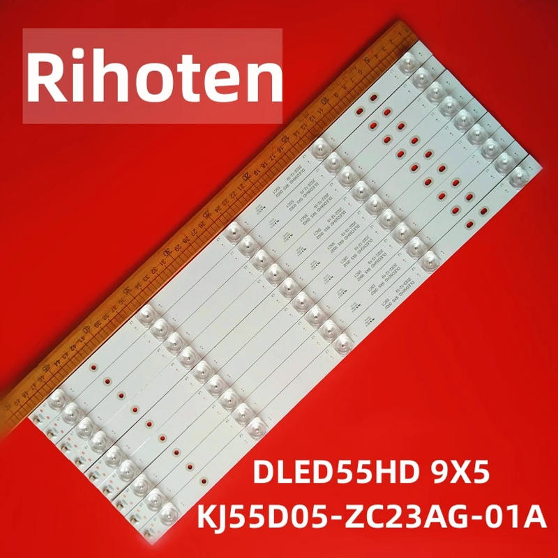 Description Picture 2 of itemNEW 9PCS 5LED  Backlight Strip DLED55HD 9X5 0002 KJ55D05-ZC23AG-01A 303KJ550049A 495MM For JVC LT-55N776A