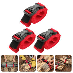 3 Pcs Packing Straps Tie Luggage Nylon with Buckle Lashing Lengthen Plastic Belt Watch