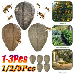 1-3pcs Hornet Fake Wasp Nest Paper Repellent Hornets Fake Trap Garden Repellent Trap Drive Beehive Lantern for Garden Yard
