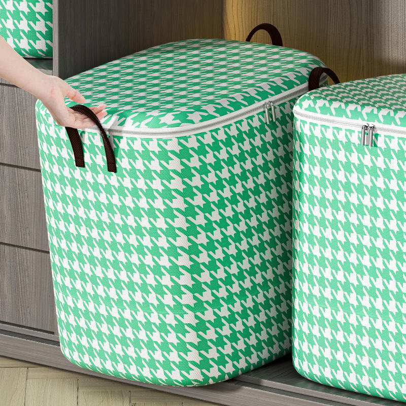 Description Picture 6 of item1pc Large Capacity Clothes Storage Bag,Four colors,Foldable Dustproof Bag,Handle Folding,Clothes,Blankets,Toys Storage