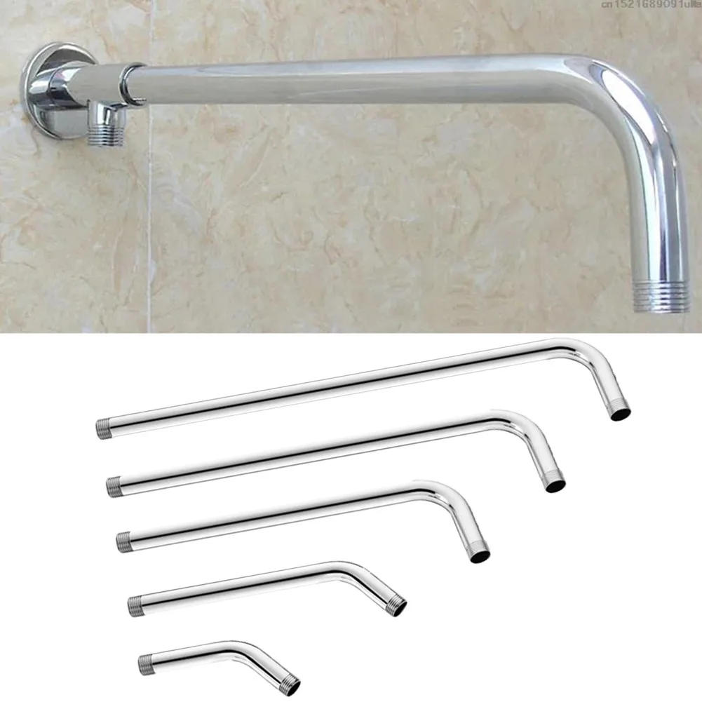 Description Picture 2 of item15-35cm Stainless Steel Wall Shower Arm Shower Head Extension Pipe Arm Bracket Bathroom Home Accessories