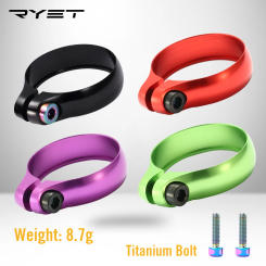 Road Bicycle Seat Post Clamp Super Light Titanium CNC Alloy Saddle MTB Bike for 27.2/31.8/31.6/34.9mm Seatpost Clamps Bike Parts
