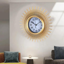 Living room American clock creative European wall clock Retro art wall watch decorative wall clock home silent fashion clock