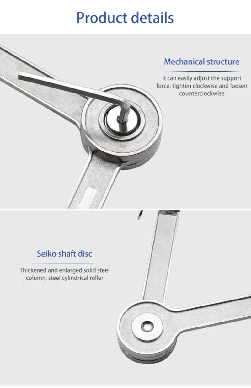 Description Picture 3 of itemHydraulic Randomly Stop Hinges Kitchen Cabinet Door Adjustable Polish Hinge Furniture Lift Up Flap Stay Support Hardware