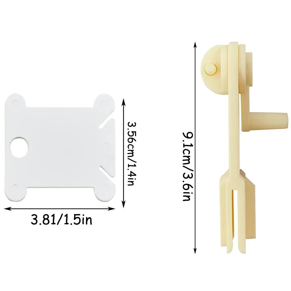 Description Picture 4 of item50/100Pcs Plastic Floss Bobbins Set Embroidery Floss Organizer Bobbin Winder Craft DIY Sewing Storage Thread Organizer Holder