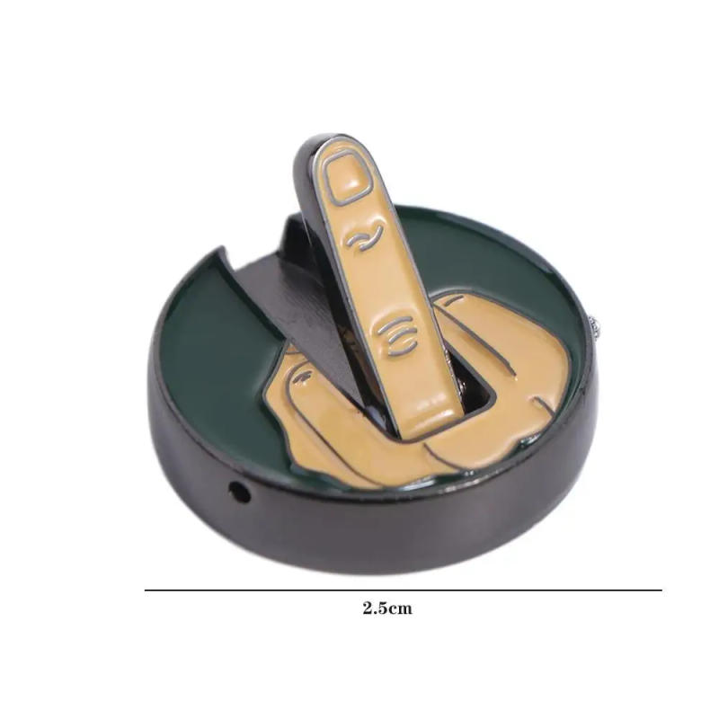 Description Picture 4 of itemFunny Golf Balls Middle Finger Golf Ball Marker Ball Marker Middle Finger Funny Golf Ball Markers Funny Metal Golf Cap