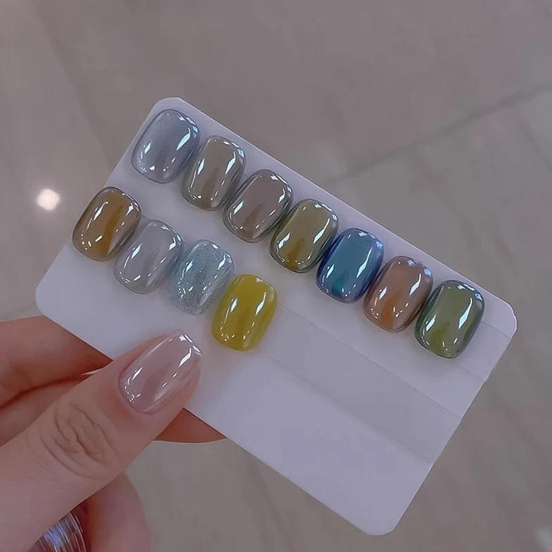 Description Picture 6 of itemWhite Chrome Nail Powder Super Glossy Clear Mirror Effect Smooth Pearl Glitter Pigment White Ice Transparent Moonlight Powder