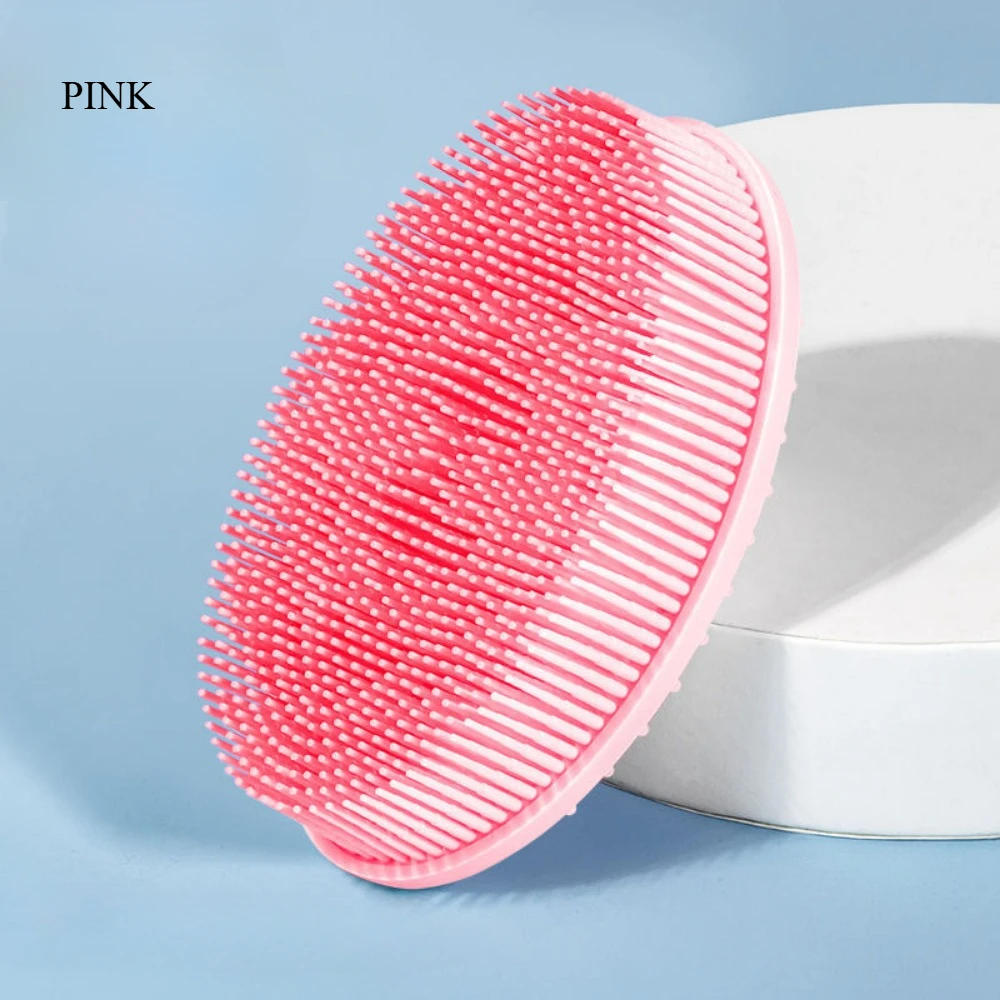 Description Picture 2 of itemSilicone Body Scrubber Baby Shower Sponge Dry Bath Brush for Body Massager Bast Exfoliating Silicone Bathing Scrubber Body Brush
