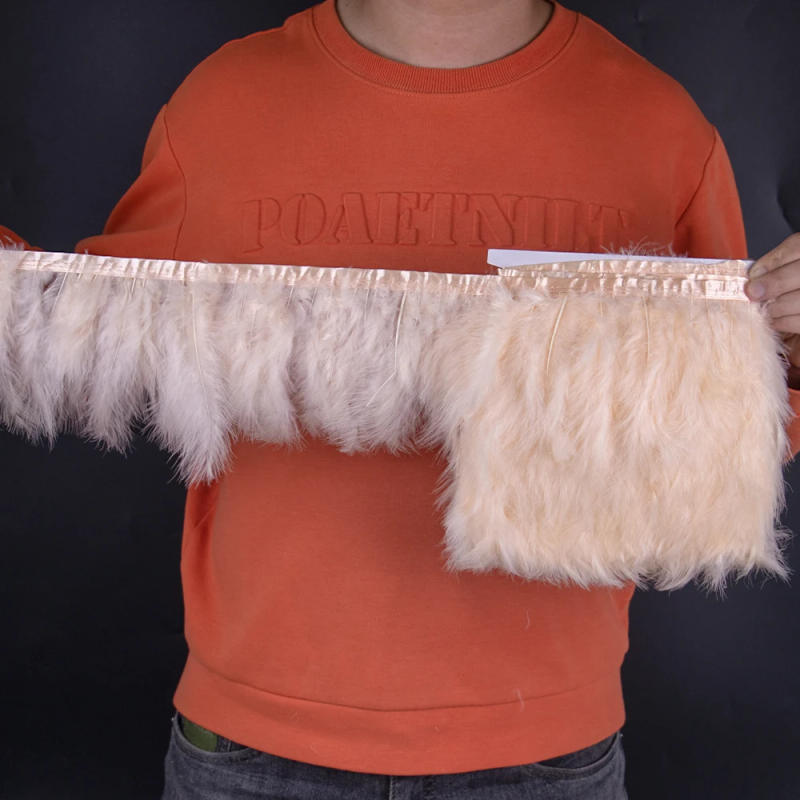 Description Picture 5 of itemFluffy Turkey Marabou Feathers Trim Ribbon 10-15cm/4-6inch for Party Wedding Clothes Dress Decoration Accessories Sewing Plumes