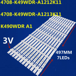 12PCS 3VLED Backlight Strip 7 Lamp for 49L621U K490WDR A1 4708-K49WDR-A1212K11 4708-K49WDR-A1213K11