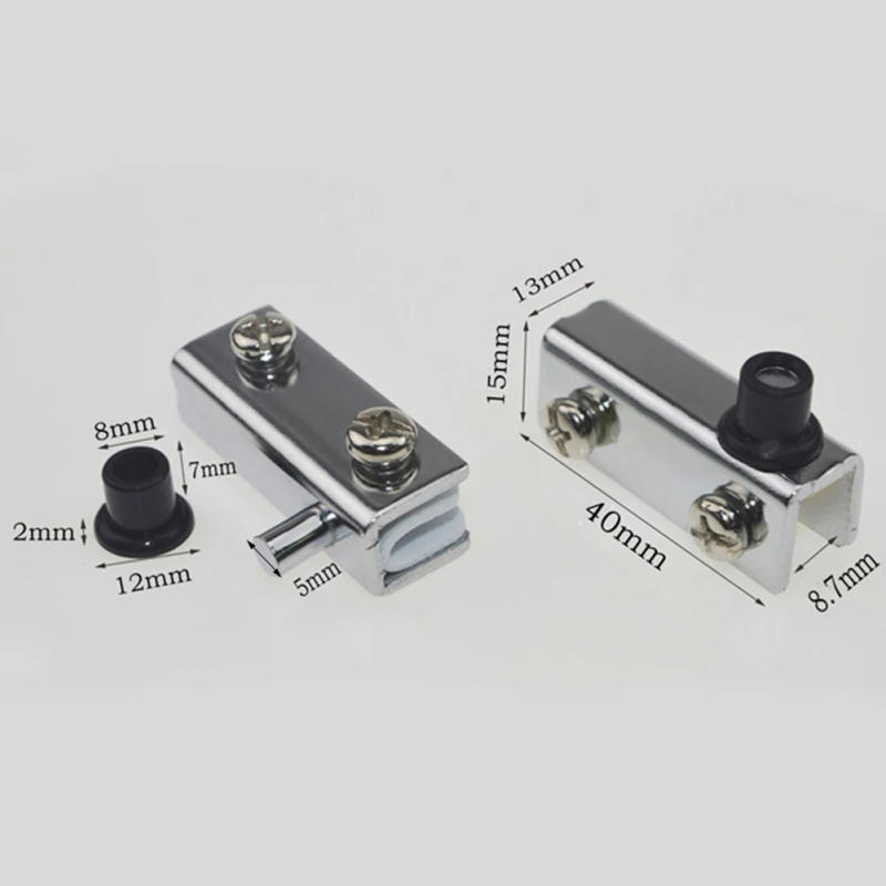 Description Picture 2 of itemMetal Glass Door Cabinet Clamp Cupboard Hinge Ironmongery Chrome Plated Flush-fitting Anti-Corrosion