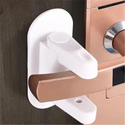 New Universal Door Lever Lock Childproof Door Lever Lock Rotation Proof Professional Door Adhesive Security Latch With Standard