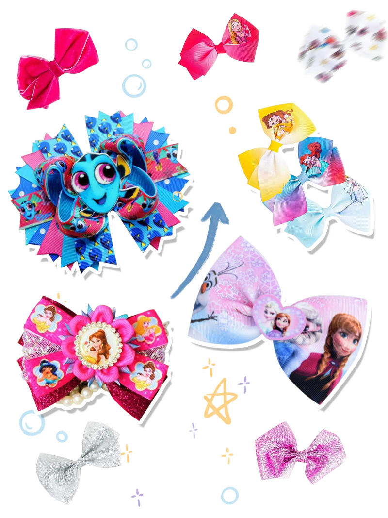 Description Picture 5 of itemIconic Brand Cartoon Custom Grograin Ribbon for Bows DIY 10yards Craft Supplies Handmade Decoration Materials