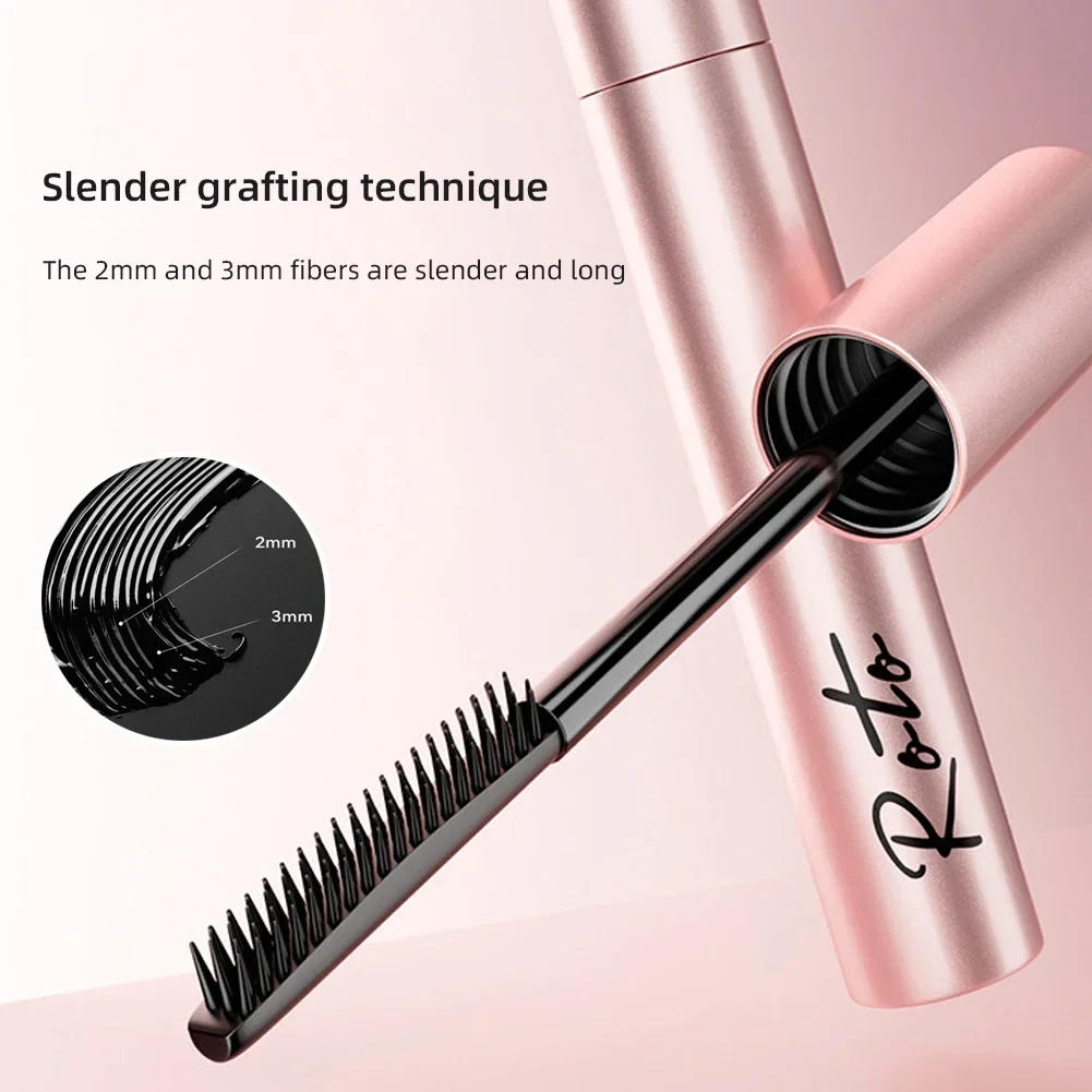 Description Picture 5 of itemBlack Brown Mascara Waterproof Silk Fiber Matte Mascara Fast Dry Curling Mascara Cosmetic Thick Long Eye Mascara Make Up