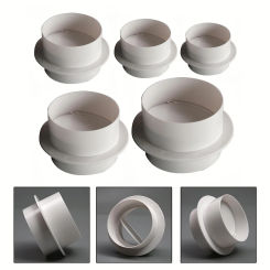 Ventilation Pipe Round Check Valve Air Duct Control Exhaust Fan Pipe Accessories Kitchen Exhaust Fan Hose Anti Odor Valve