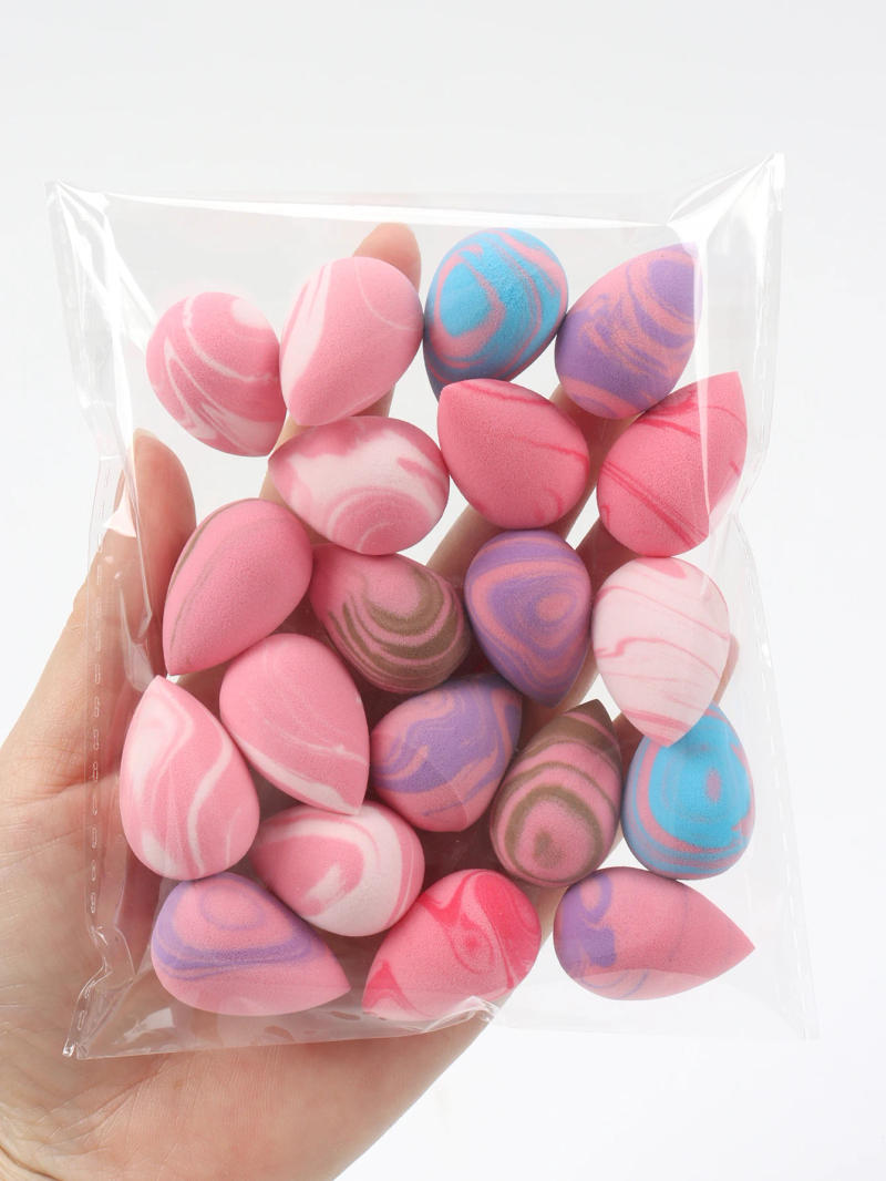 Description Picture 5 of item10/20/30/50/100Pcs Mini Makeup Sponge Set, Dual-Use Wet/Dry Beauty & Blenders for All Skin Types