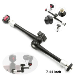 7/11Inch Adjustable Magic Articulated Arm Super Clamp for Mounting Monitor LED Light  LCD Video Camera Flash Camera DSLR