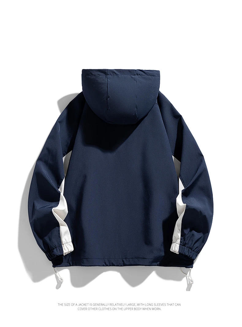 Description Picture 6 of itemMen Jacket Coats Trench Windbreaker Hooded Waterproof Plus Size 7XL 8XL 9XL Oversize Autumn Loose Pocket Male Softshell Overcoat