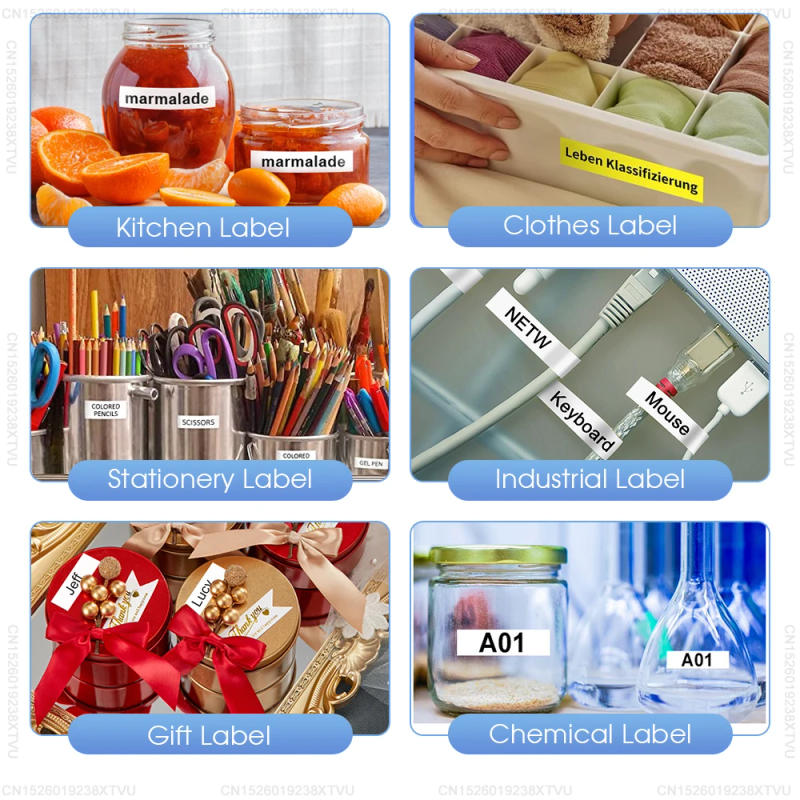 Description Picture 6 of item12mm Compatible for Dymo Letratag Tapes 91200 Black on White 91220 91330 Printer Ribbon Replace for Dymo LT Tapes 91200 Paper