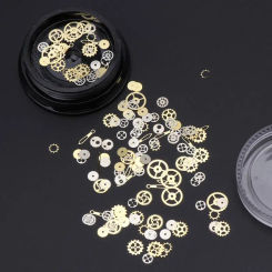 120Pcs Mixed Steampunk Cogs Gear Clock Charm UV Frame Resin Jewelry Fillings DIY Drop Ship
