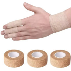 2.5/5cm*4.5m Self Adhesiv Disposable Elastic Bandages for Handle Tube Tightening Gauze Tape First Aid Tool Tattoo Accessories