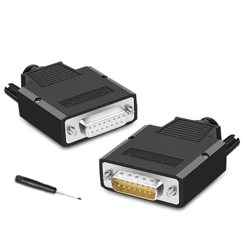 Description Picture 6 of itemDB15 Soldering-free Connector Industry 2 Rows 15Pin Breakout Connector DB15 Male Female Plug D-SUB Terminal Adapter