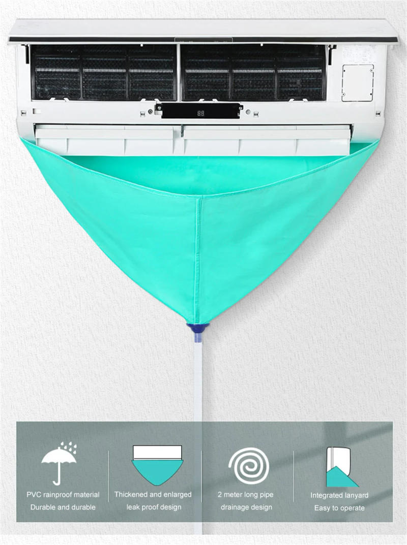 Description Picture 4 of itemAir Conditioning Cleaning Kit Leak-proof Cover Full Set of Air Conditioner Cleaner with Water Pipe Disassembly-free Clean Tools