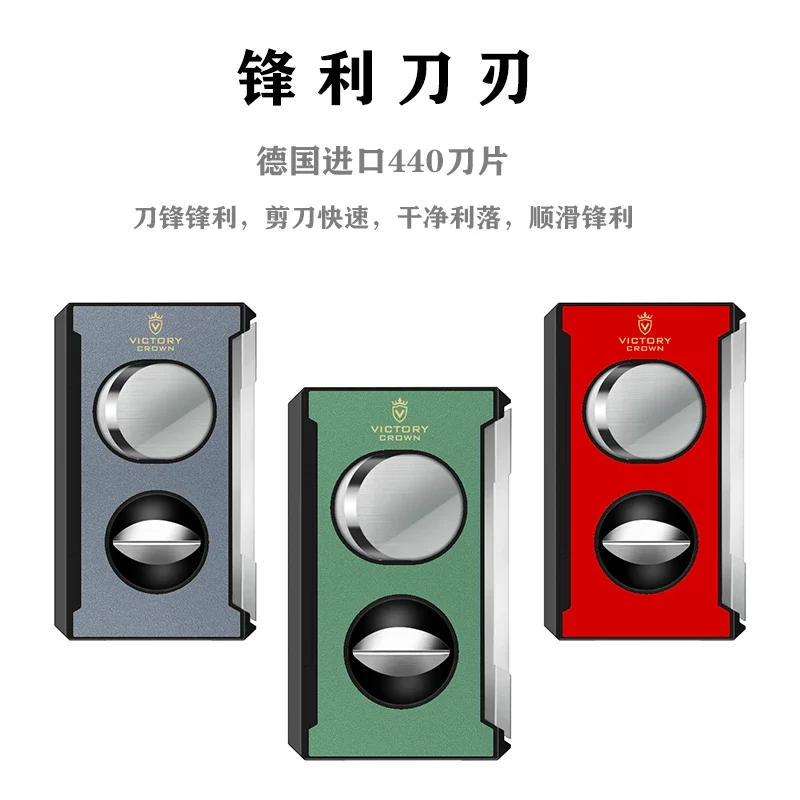 Description Picture 5 of itemMulti-function Cigar V Cut Stainless Steel Sharp Cigar Cutter Portable Scissors Cigar Punch Through Needle Smoking Accessories