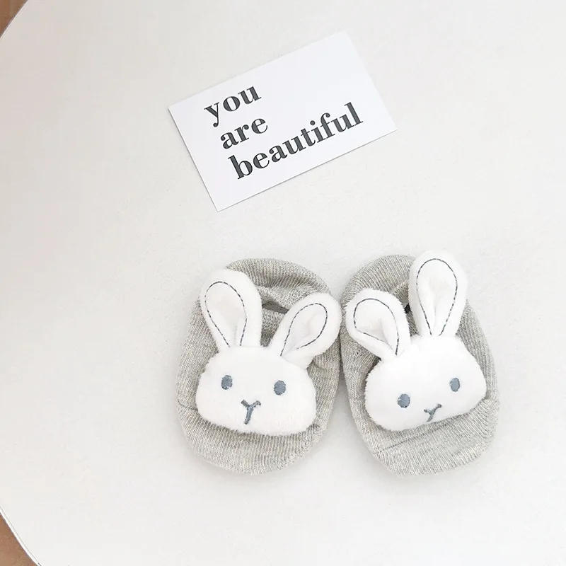 Description Picture 6 of item0-2Years Baby's Socks Spring Summer Rabbit Sweet Cute Flower Newborn Babies Pink Sock Toddlers Cotton Pink Floor Socks for Kids