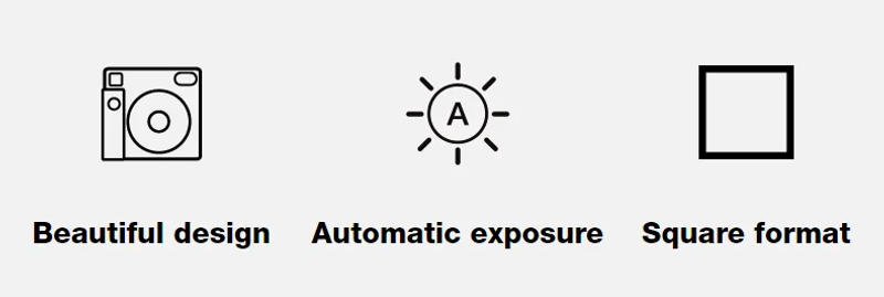 Description Picture 4 of itemFujifilm Instax SQUARE SQ1 Camera Hybrid Instant 3 Color White/Blue/Orange Instax Camera Optional Package 20/40 Square Films