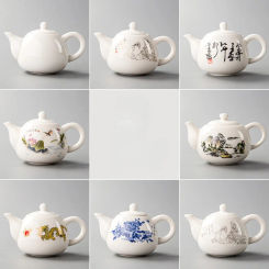 Exquisite Ceramic Kung Fu Tea PotChinese Teapot KettleCoffee Tea SetsChinese Traditions Flower Tea PotPorcelain Teaware