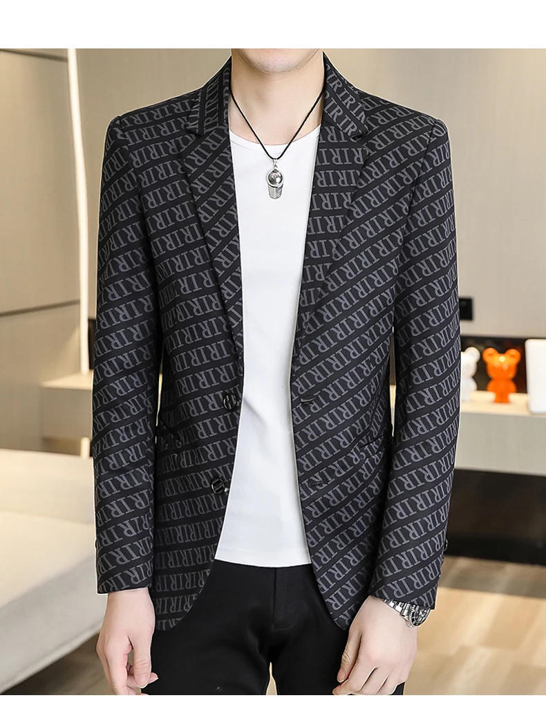 Description Picture 4 of itemMain Promotion of Spring and Autumn New Explosive Slim-fit Single West Coat Casual Fashion with Handsome Suit Men's Clothing