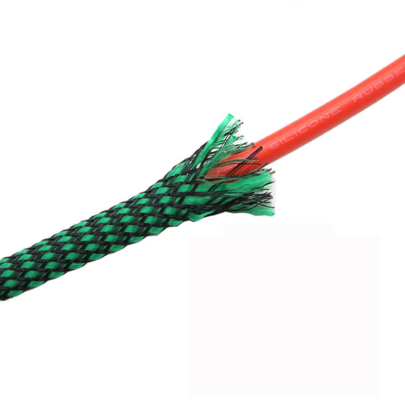 Description Picture 5 of item1/5/20/50M Expanded Braid Sleeve PP Cotton PET Yarn 4 8 12mm Soft Wire Wrap Insulated Cable Protection Line Harness Cable Sheath